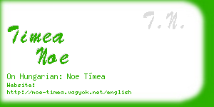 timea noe business card